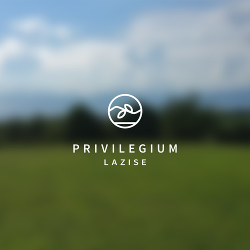 Linear design with the title 'Luxury hotel —Italian landscape'