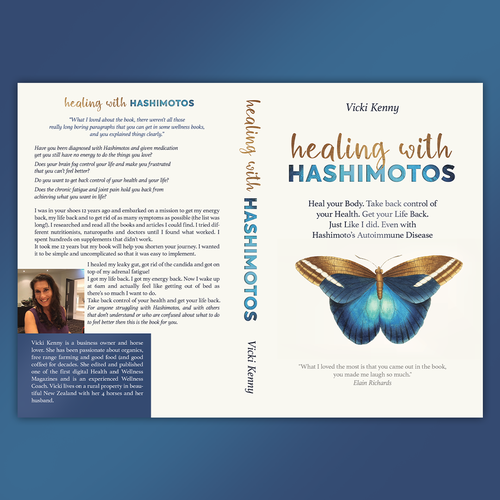 Butterfly book cover with the title 'Stylish non-fiction cover'