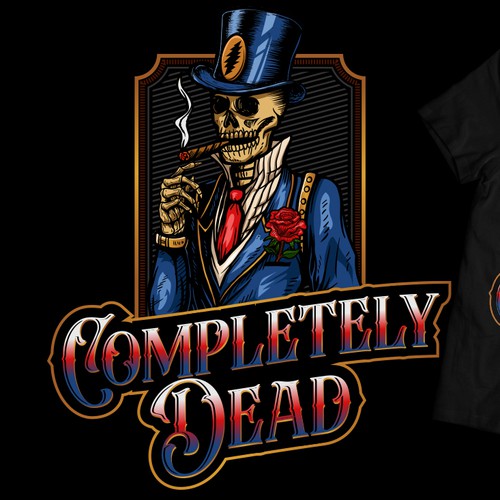 Band logo with the title 'Completely Dead'