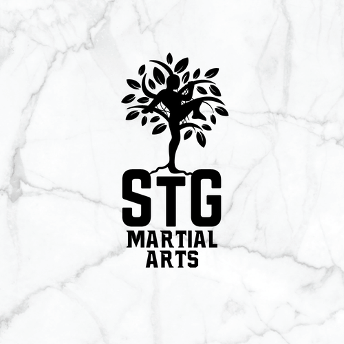 Pen design with the title 'martial art icon logo '