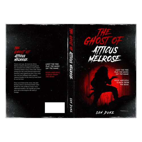 Ghost book cover with the title 'Thriller Book Cover'