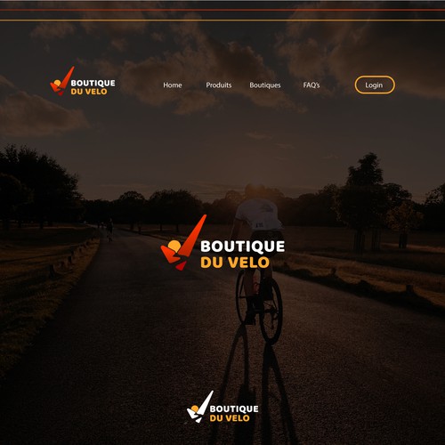 Path design with the title 'Boutique Du Vélo Brand Guide Design'