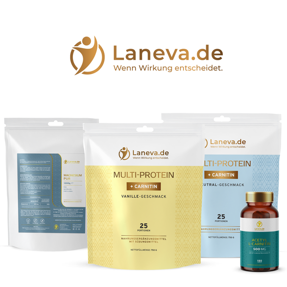 Protein packaging with the title 'Laneva Product Line design'