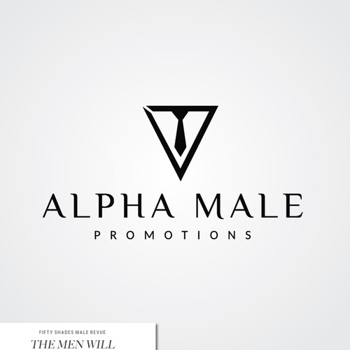 Show design with the title 'elegant logo for alpha male promotions'