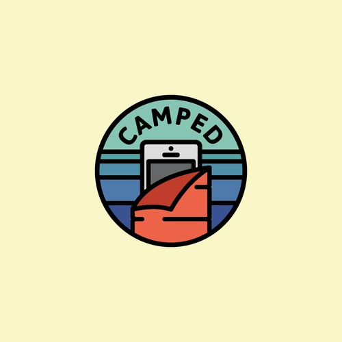 IPhone logo with the title 'CAMPED'