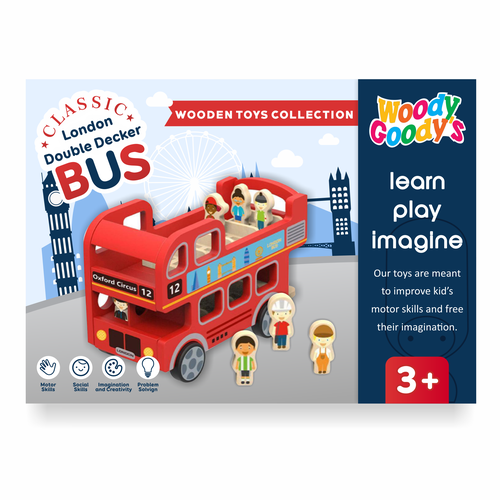 Game packaging with the title 'Bus Packaging'