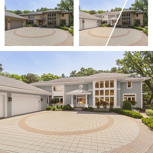 Exterior design with the title 'Photo-manipulation Int./Ext. House Refresh'