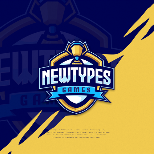 Game brand with the title 'Logo concept for Newtypes'