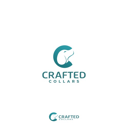 C brand with the title 'Unique logo for Crafted Collars'