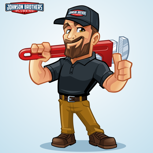 Mascot brand with the title 'Johnson Brothers Plumbing'