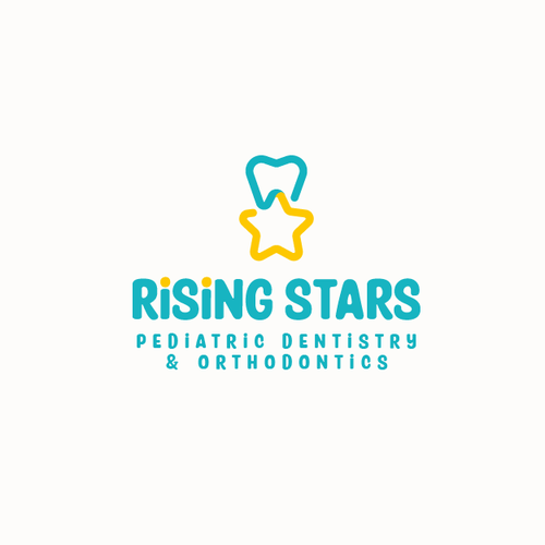 Dental logo with the title 'Pediatric Dental and Orthodontic logo'