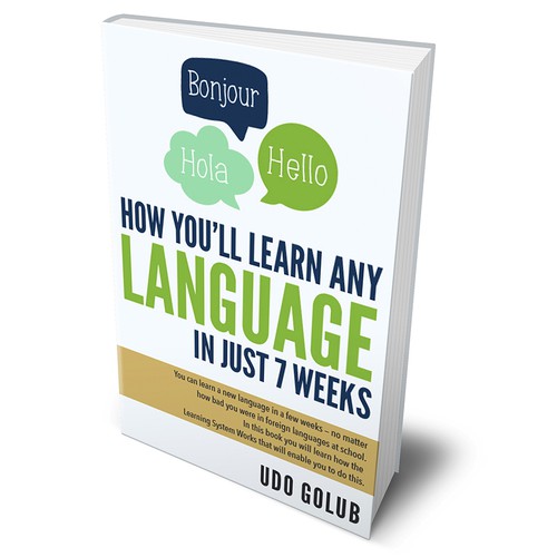 Bright color design with the title 'Book Cover Design '