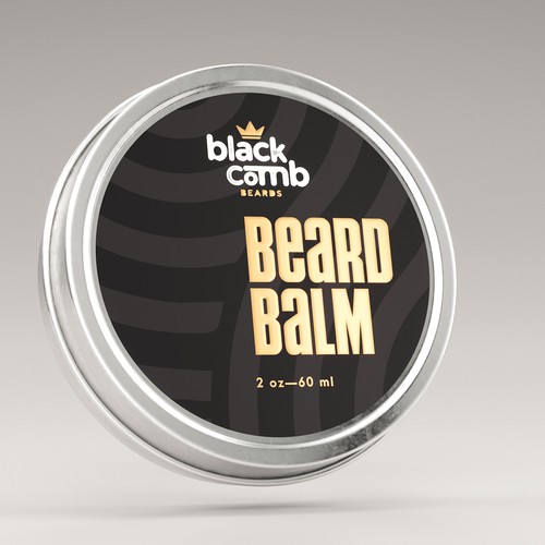 Men design with the title 'Beard Balm Packaging Design'