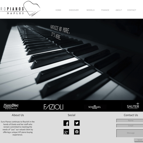 Internet website with the title 'Home page concept'