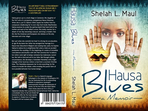 Creative book cover with the title 'Create a striking book cover design for a memoir'