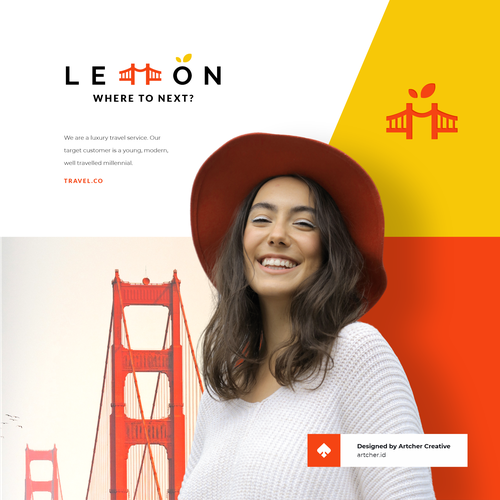 Orange brand with the title 'Super Creative Simple Logo Branding'