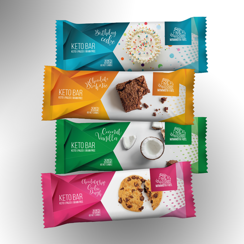 Keto packaging with the title 'Keto bar'