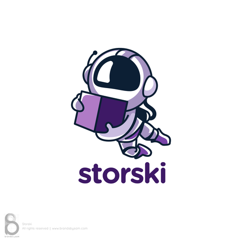 Fly design with the title 'Logo with a Astronaut Character for Storski'