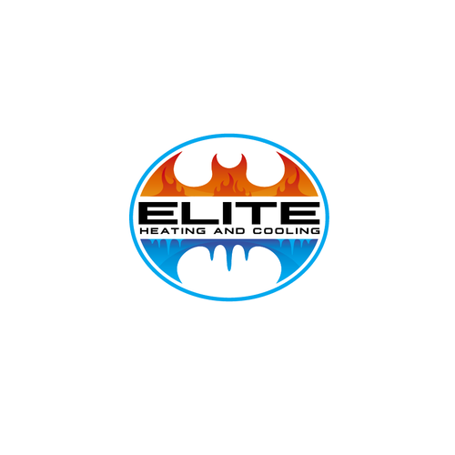 Cooler logo with the title 'Elite Heating and Cooling'
