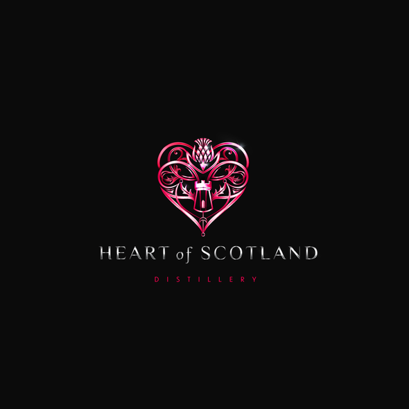 Scottish logo with the title 'A heart in the heart'
