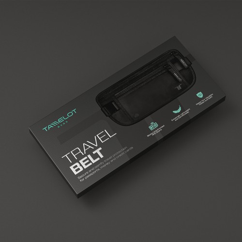 Technology packaging with the title 'Packaging box design for tech accesories'