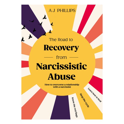 Recovery design with the title 'The Road to Recovery from Narcissistic Abuse'