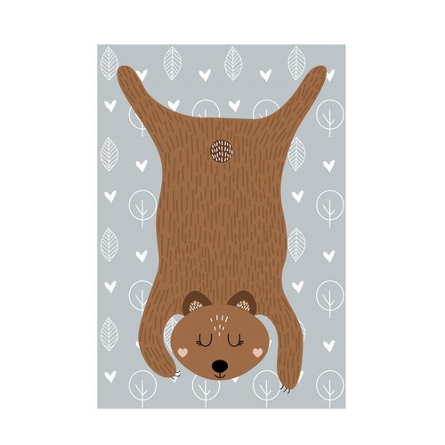 Scandinavian design with the title 'Cute scandinavian illustration'