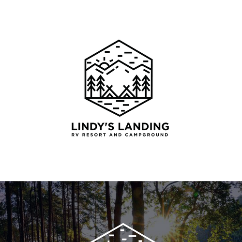 Resort logo with the title 'LINDY'S LANDING'