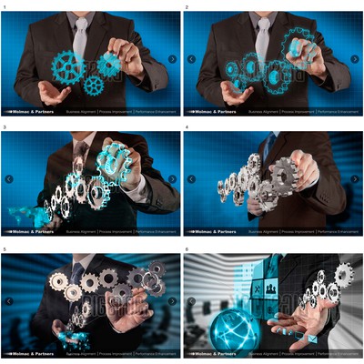 Banners continuity Cogs design