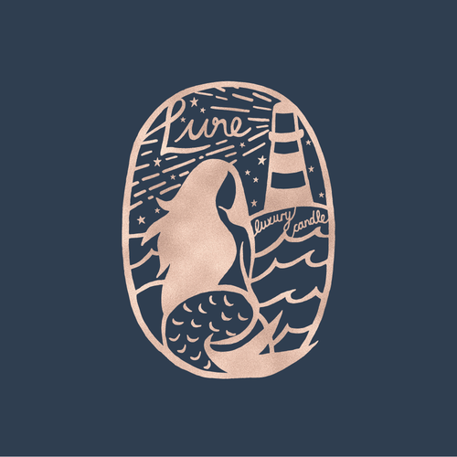 Siren logo with the title 'Lure Luxury Candle'