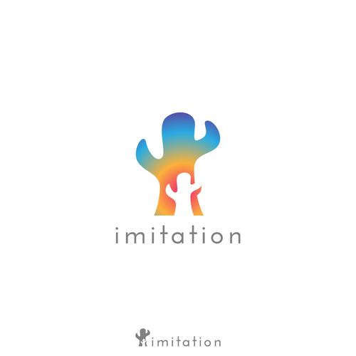 Rainbow design with the title 'Logo for Imitation'