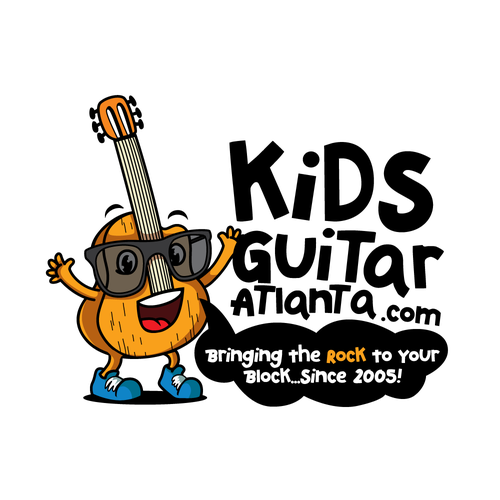 Pen logo with the title 'guitar logo '