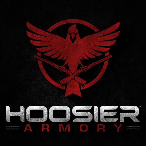 Army design with the title 'Logo design for Hoosier Armory'