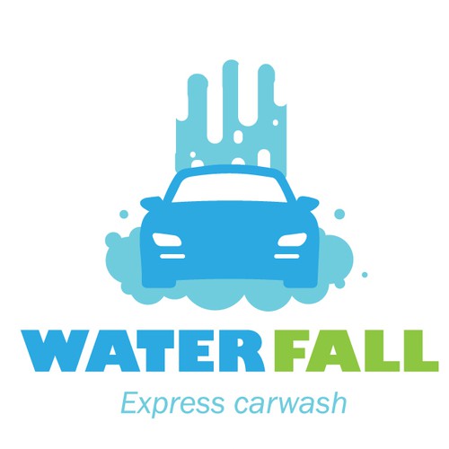 Fall logo with the title 'Carwash logo'