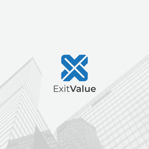 X logo with the title 'Letter X Bold Logo Concept'