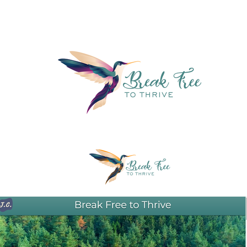 Hummingbird logo with the title 'BreakFreetoThrive'
