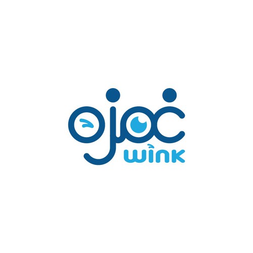 Optical design with the title 'Wink optical logo'