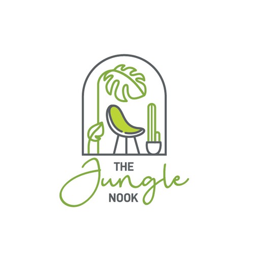 Plant design with the title 'The Jungle Nook'