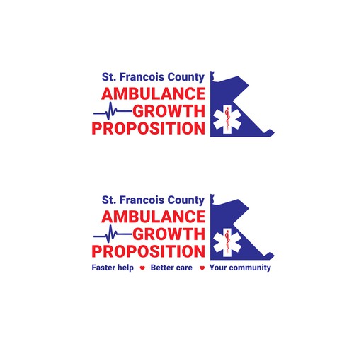 First aid logo with the title ' Design logo for ambulance tax ballot proposition'