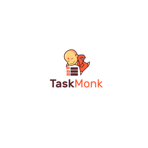 Monk logo with the title 'taskmonk'