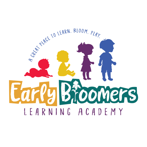 Orchid logo with the title 'Early Bloomers Logo'