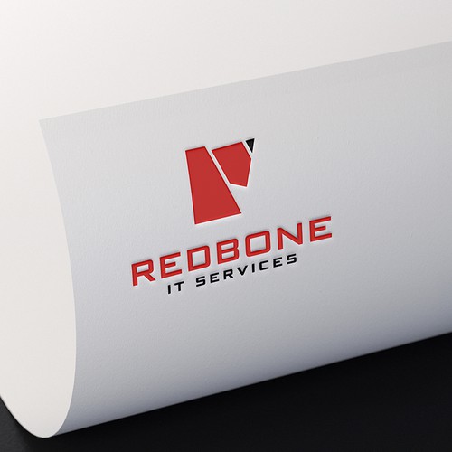 Hound design with the title 'Logo concept "Redbone IT Services"'