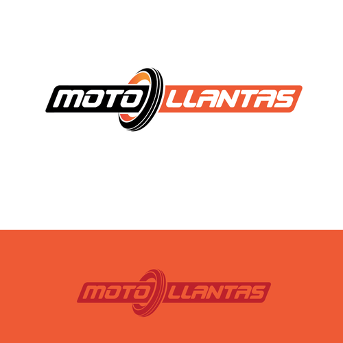 Corporate design logo with the title 'Propuesta de Logotipo Motollantas'