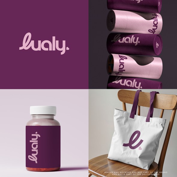 Design with the title 'Supplement wellness brand'