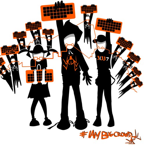 Computer t-shirt with the title 'i am bugcrowd'