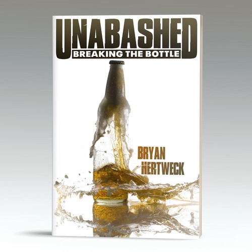 Drama book cover with the title 'Bold book cover concept for book on escaping alcoholism'