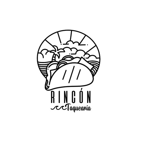 Sun artwork with the title 'Logo Tacos'