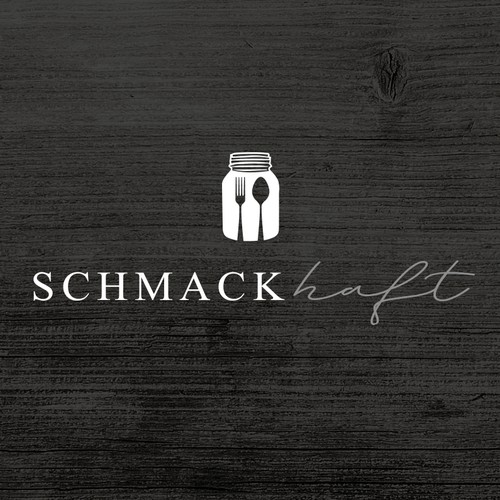 Delicate logo with the title 'Logo for healthy food in a glas'