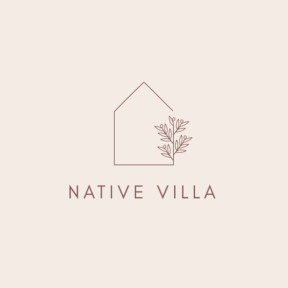Home decor logo with the title 'Logo for Native Villa – Home decor'