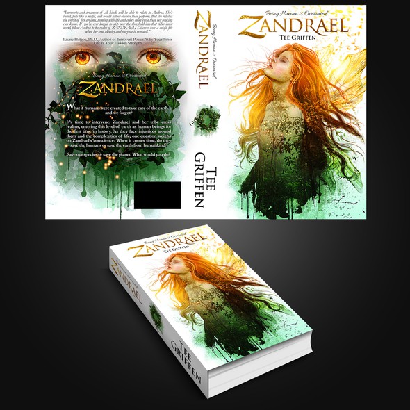 Digital art book cover with the title 'Zandrael'
